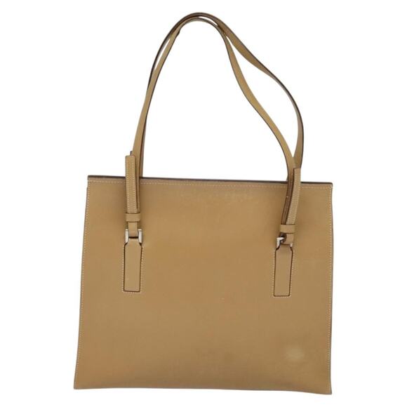 PRADA Shoulder Bag Leather Beige - Picture 3 of 12